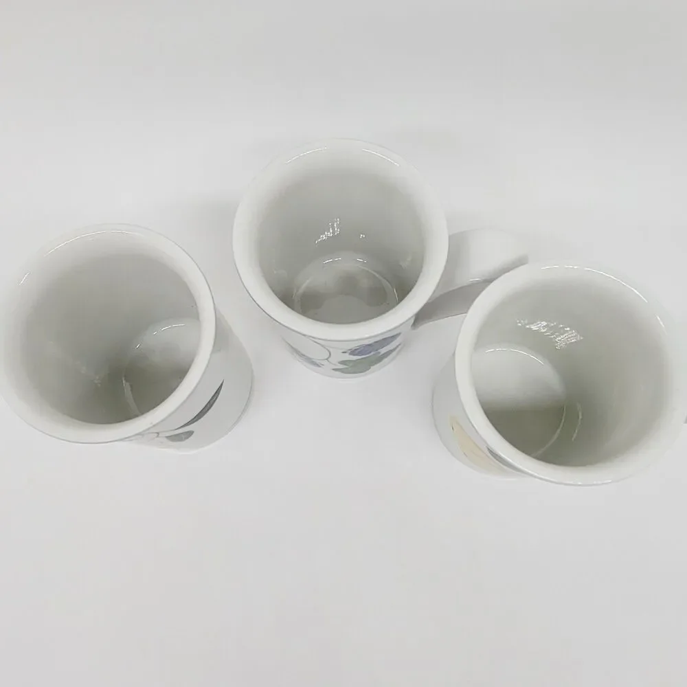 Dansk Berries Set Of 3 Mugs Consisting Of 2 Peach And 1 Blackberry VGC